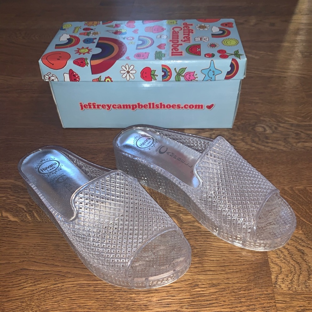 Jeffrey Campbell Fling 2 Sandal in Clear